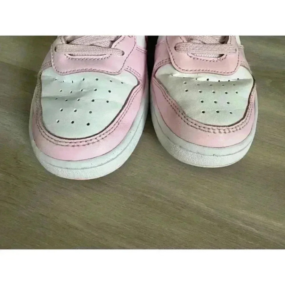 Nike‎ Court Borough Low Size 4.5Y Shoes Sneakers Pink White - Picture 5 of 5
